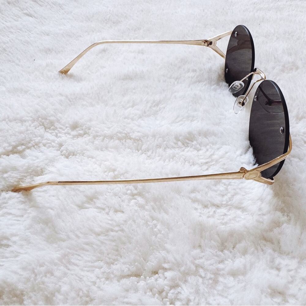 Ruth Black Round Metal Sunglasses - Picture 5 of 11